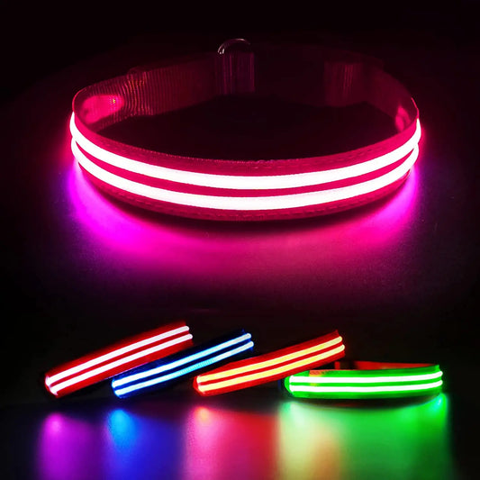 LED Rechargeable Waterproof Dog Collar