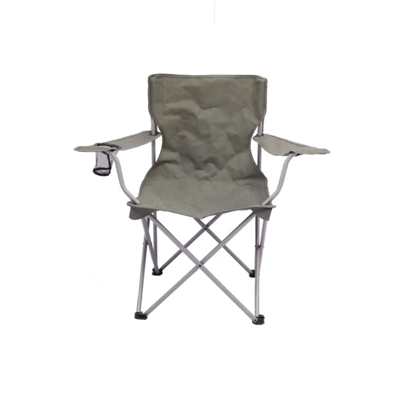 Classic Folding Camp Chairs, with Mesh Cup Holder,Set of 4, 32.10 x 19.10 x 32.10 Inches