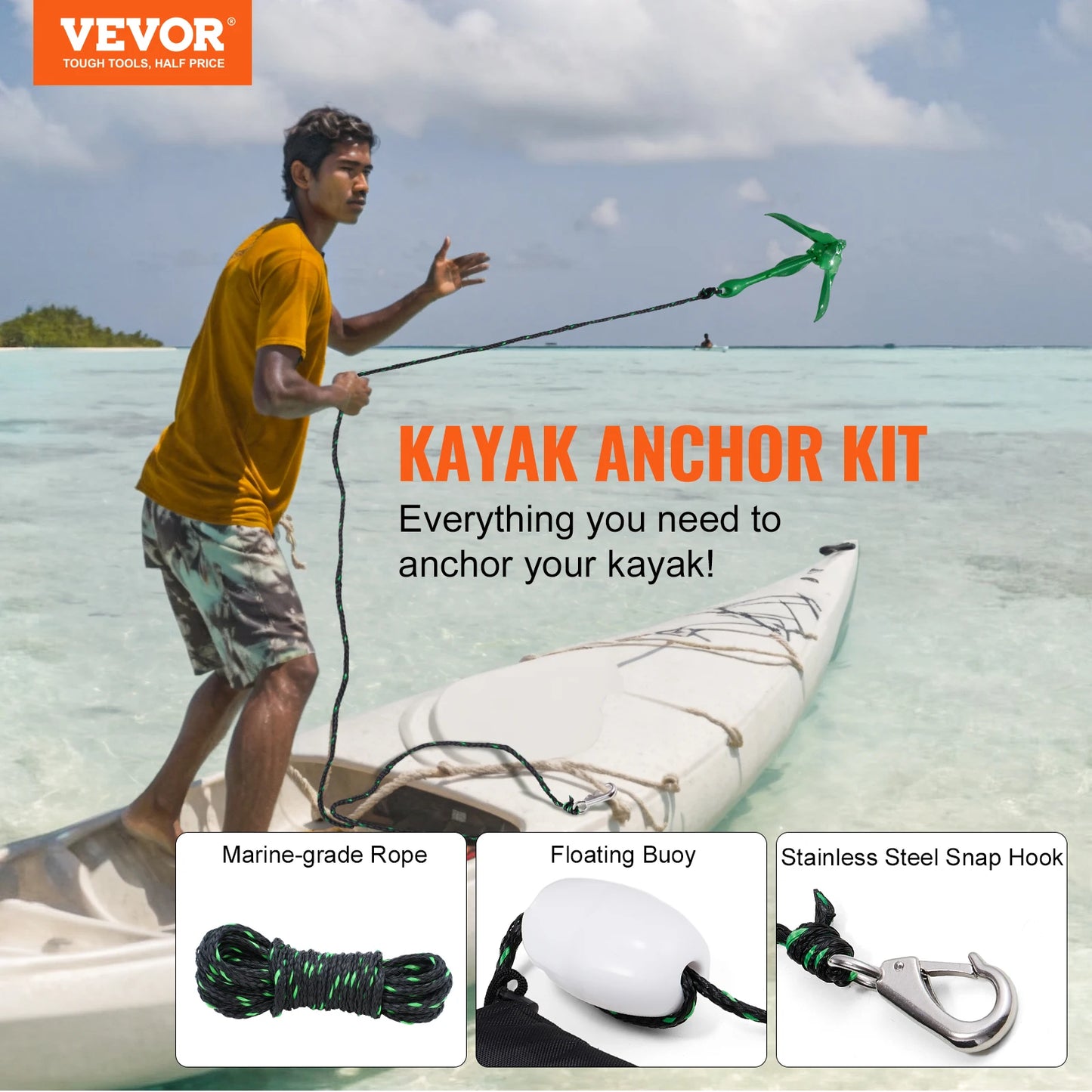 3.5 lb Paddle Board Anchor Kit